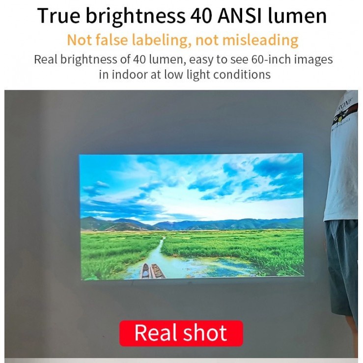 585 UNIC UC38D Home Portable LED Projector 40 ANSI Lumens