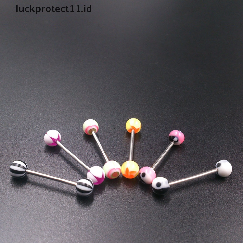 /Fashion Hot//// 10.30.50campur Akrilik 316L Lidah Nipple Bar Cincin Barbel Perhiasan Tubuh.