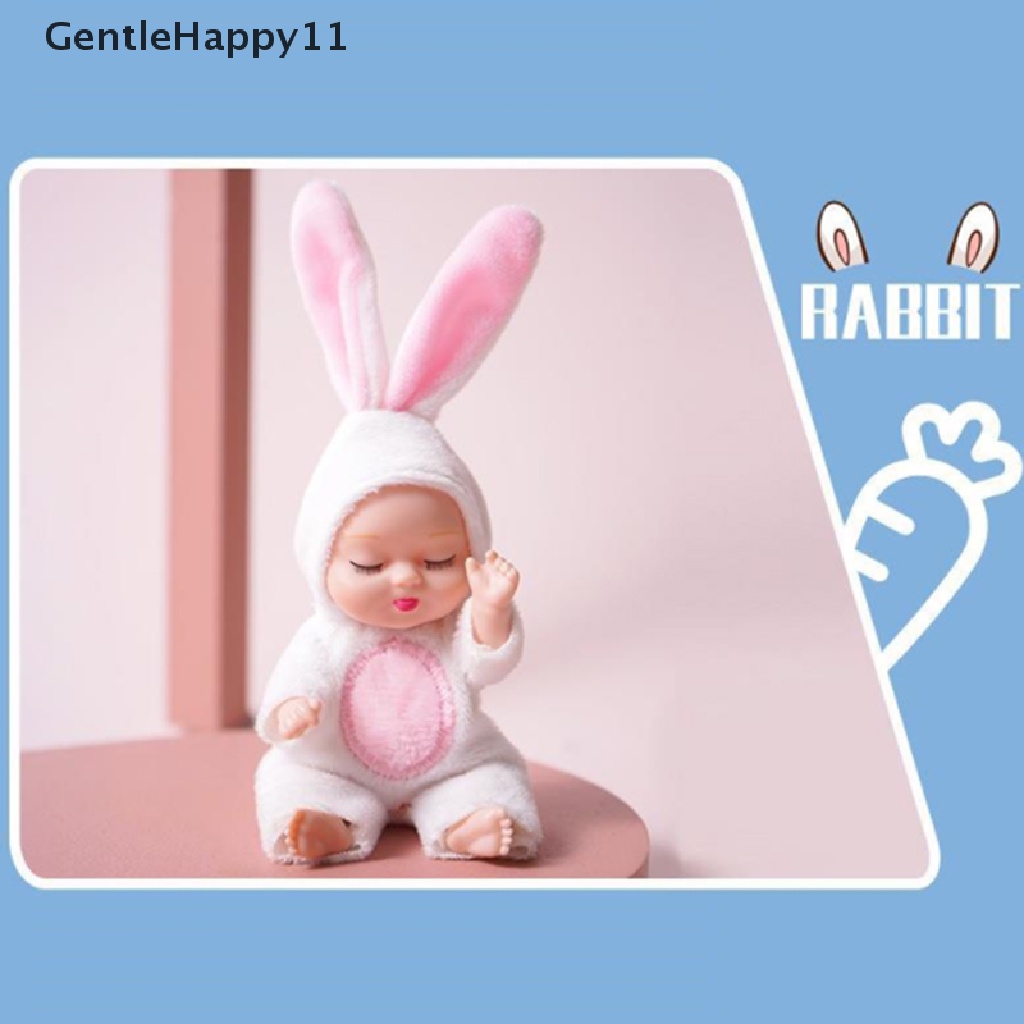 GentleHappy 11*5cm Baby Mini Stuffed Baby Sleeping Dolls For Girls Kids Toys Sleep Doll id