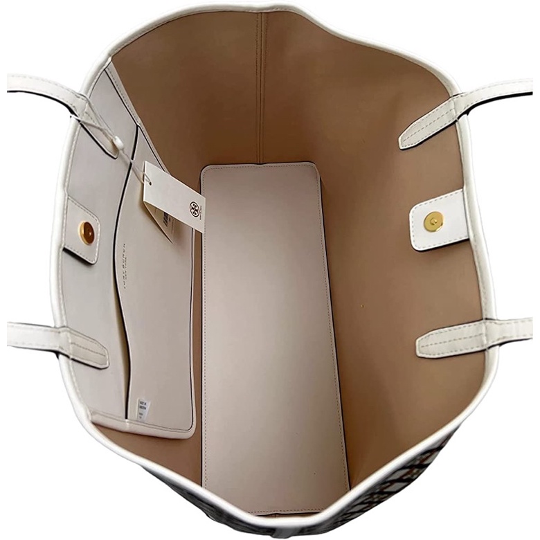 Tory Burch Leather Trimmed Tote Bag TB 82398