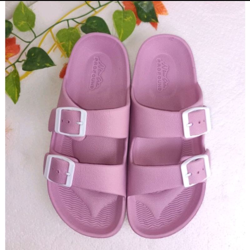 Sandal Selop Wanita gesper kekinian ban dua New Era/Shevano Uk 36-41