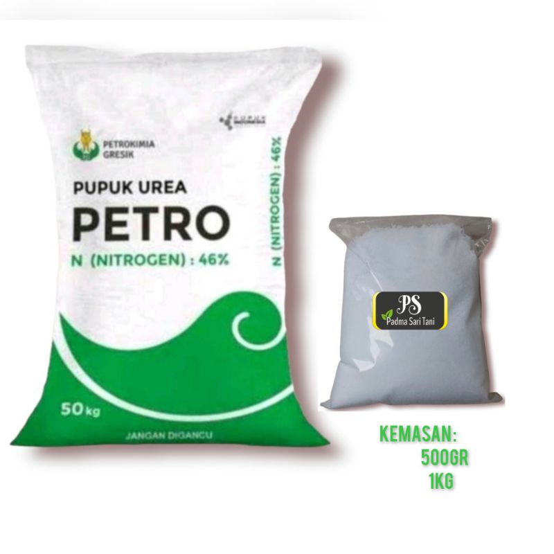 Pupuk UREA 46% PETRO Kemasan Repack 500GR 1KG