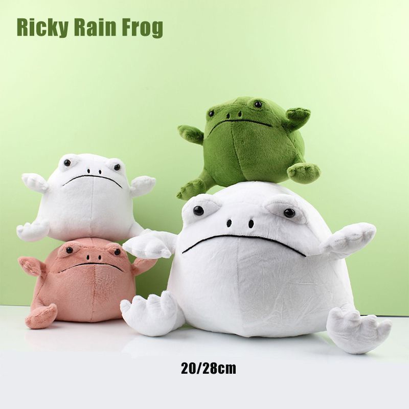 Plush Ricky Rain Frog Mainan Boneka Lembut Hewan Anak Peluk Boneka Ulang Tahun Xmas Hadiah