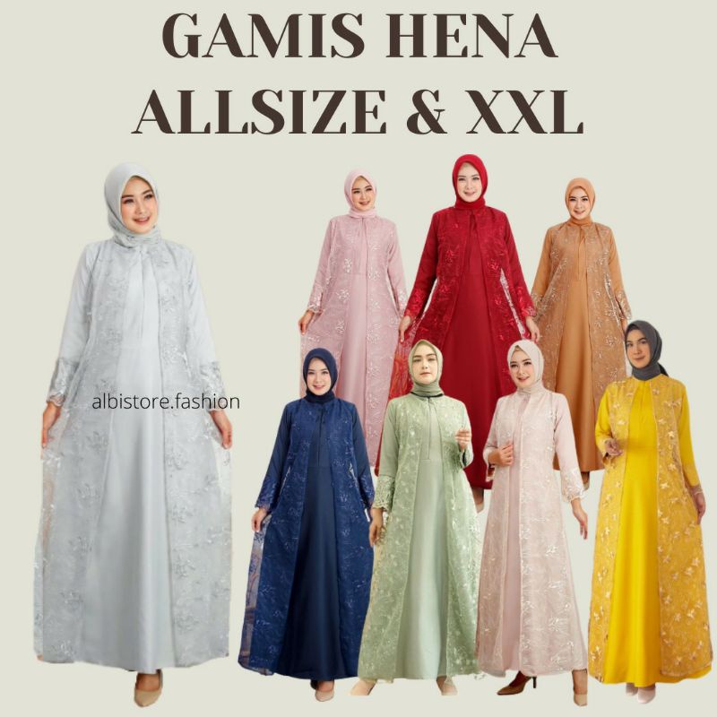 GAMIS BRUKAT KONDANGAN HENA GAMIS LEBARAN MUSLIM MURAH