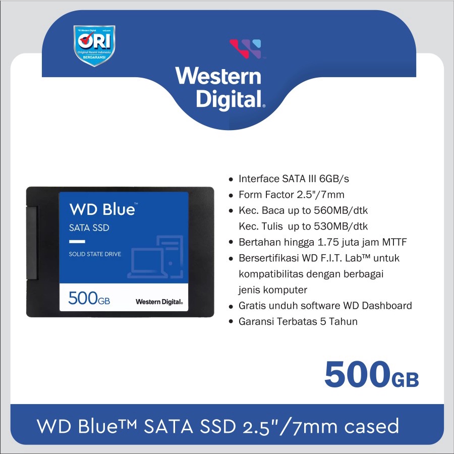 SSD WD Blue 500GB SATA3