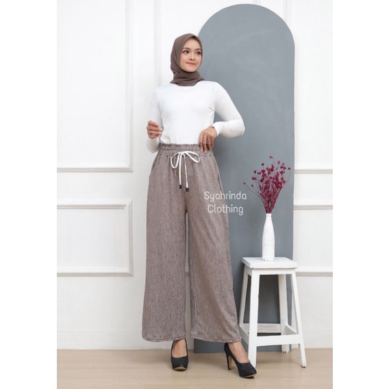 Celana Kulot Panjang Wanita Premium Knitt Import