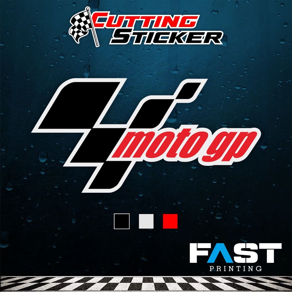 CUTTING STICKER LOGO MOTO GP l STIKER MOBIL MOTOR KEREN