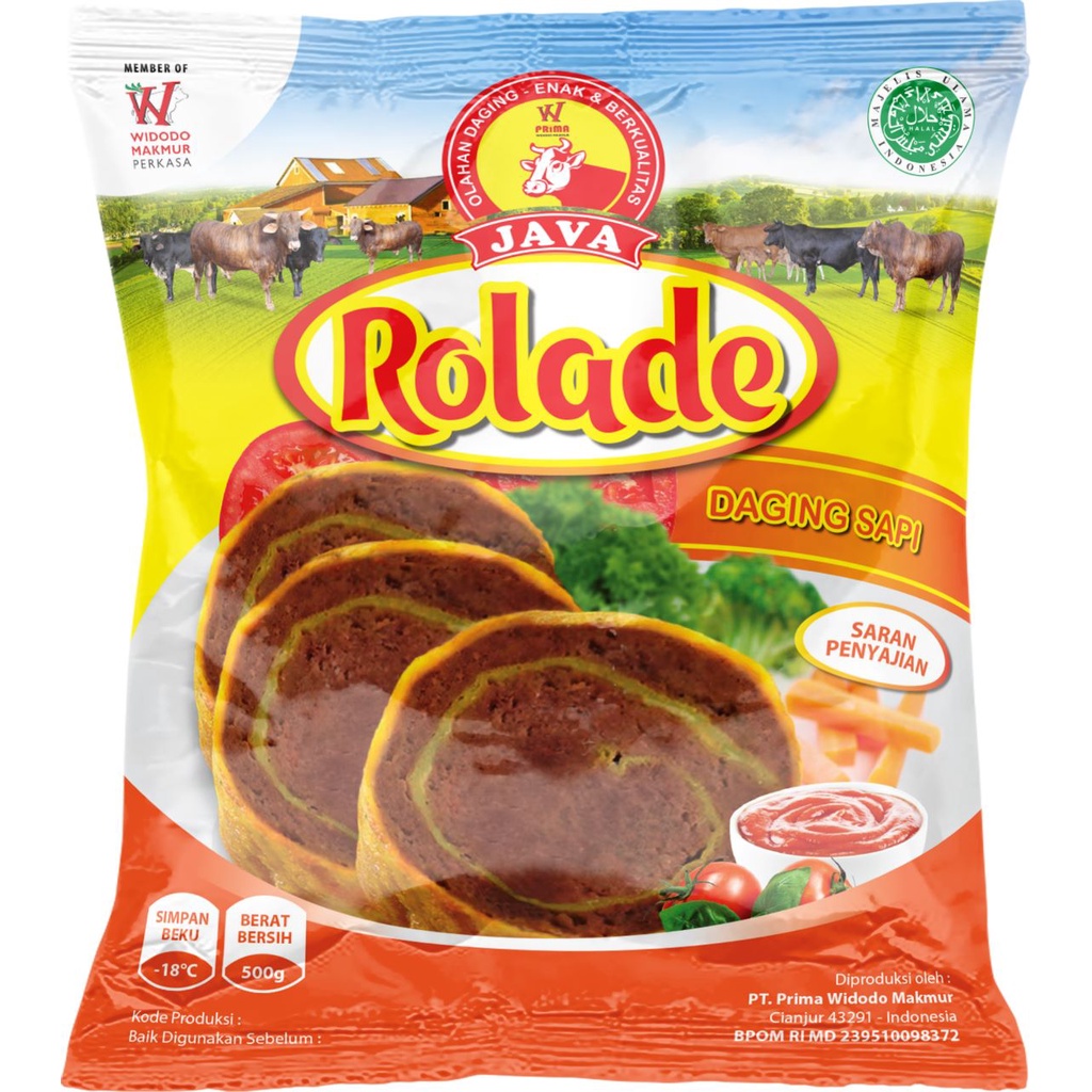 ROLADE SAPI JAVA 450GR ISI 18 PCS BEEF ROLL HALAL