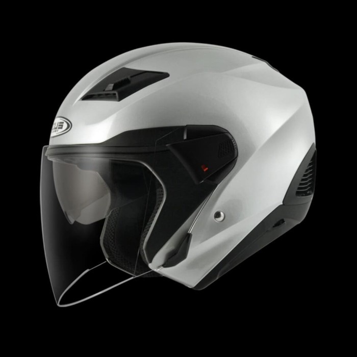 Helm Helm Half Face Zeus 611 Silver Solid