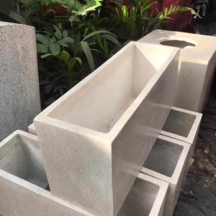 Pot Kotak/Pot Planter/Pot Semen Kotak Glossy