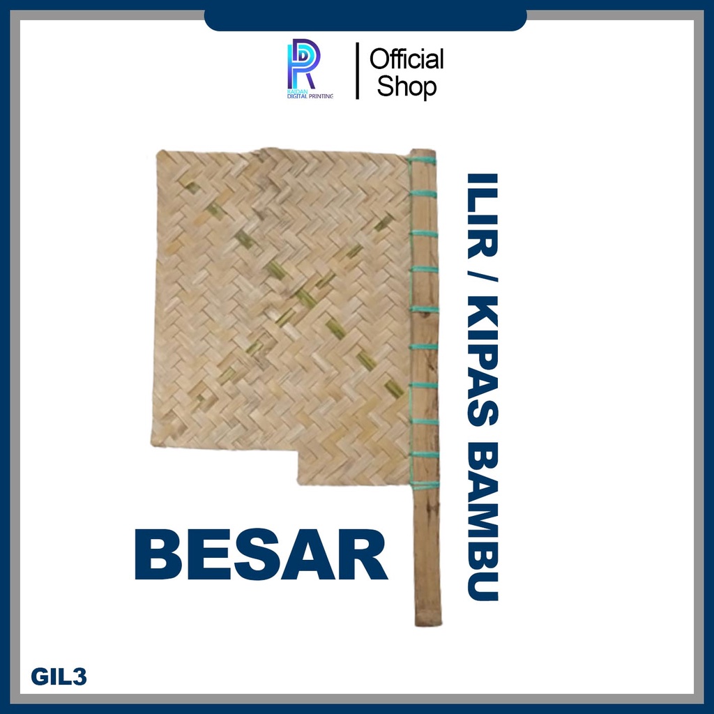 KIPAS ILIR BAMBU / KIPAS TRADISIONAL / KIPAS TANGAN  BESAR