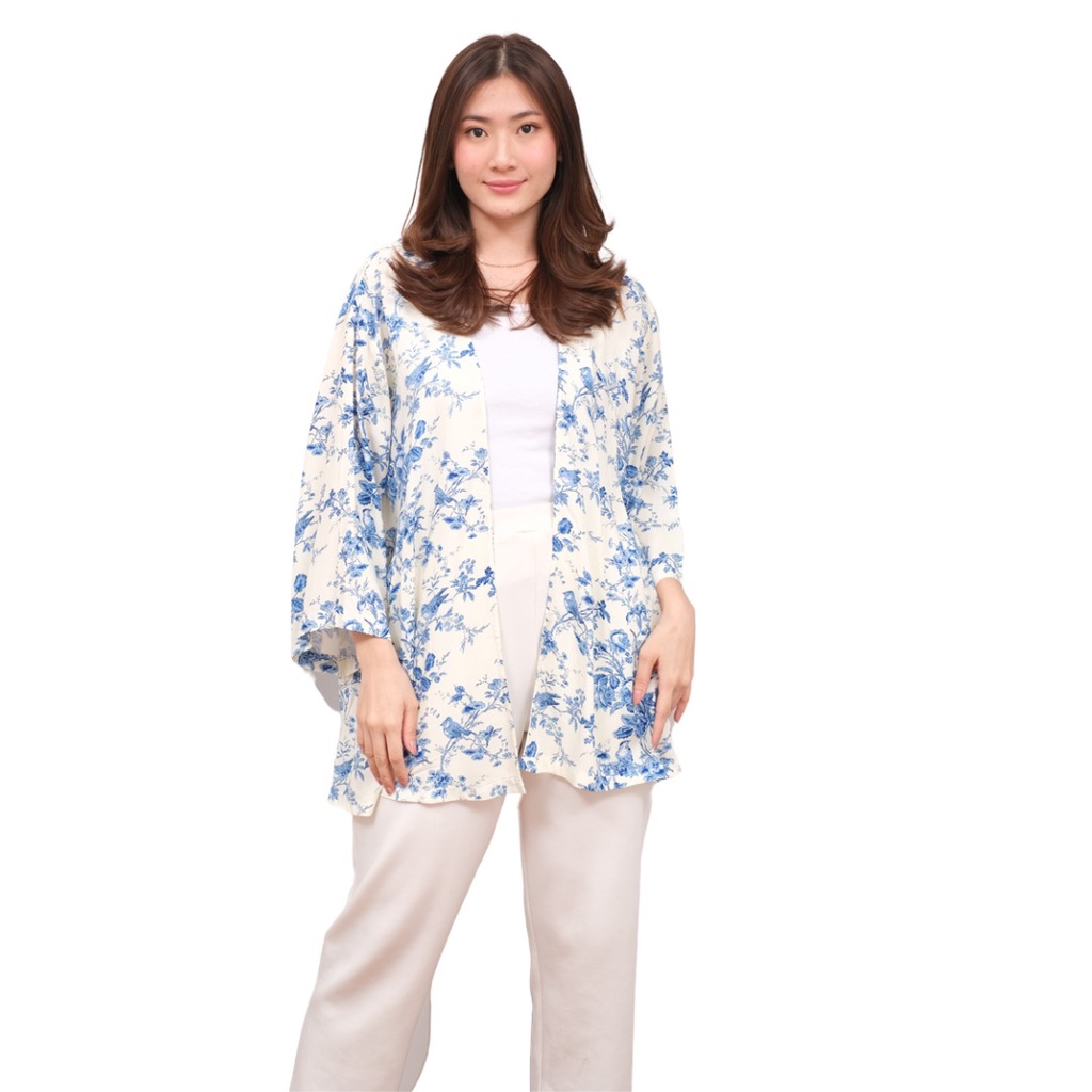 Outer Cardigan Kimono Batik, Cardigan Wanita Oversize Cardigan Katun