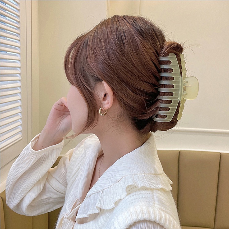 Jepit Rambut Korea Ladies Cute Simple Hijau Besar Hair Clip