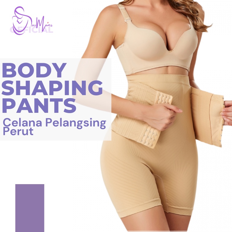 Celana Korset Pembakar Lemak Pelangsing Perut Buncit Wanita Celana Pendek Dalaman Underwear Wanita Elastis Slimming Corset Pengangkat Bokong Celana Sepaha Kancing Original Premium Terbaru Terlaris Termurah