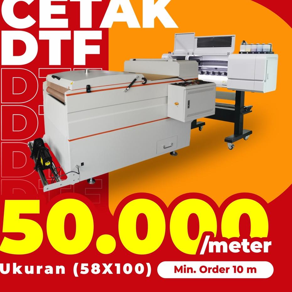 

バ Cetak Sablon DTF SIAP PRESS Lebar 58 cm A4, A3, 0.5m, 1m ㅗ