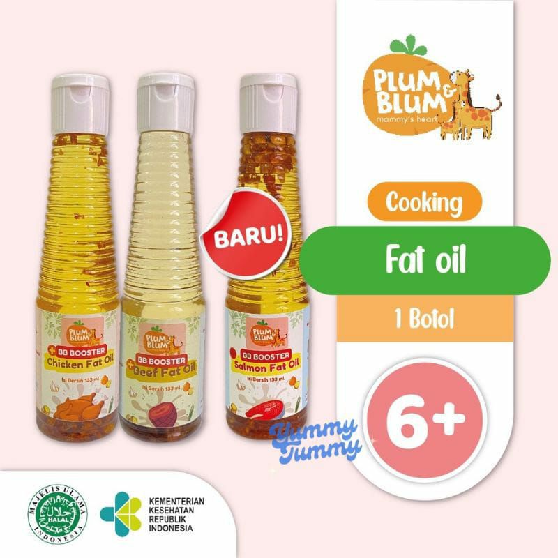 Plum &amp; Blum Chicken Fat Oil Beef Fat Oil - Minyak MPASI BB Booster