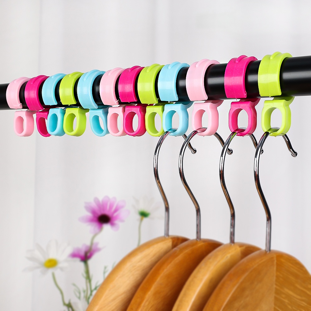 10 Pcs Pack Non-Slip Rumah Tangga Hemat Ruang Laundry Pengeringan Organizer Pasak Gantungan Baju Tetap Gesper Kait Tahan Angin Closet Organizer Aksesoris