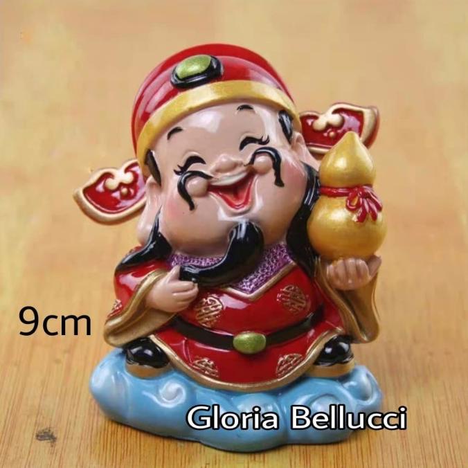 Patung Pajangan Caisen Miniatur Dewa Rejeki Cai Shen