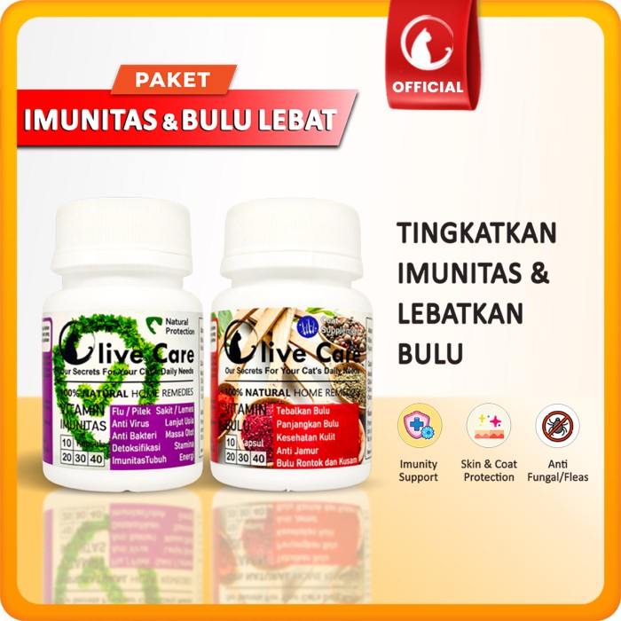 PAKET IMUN BULU LEBATIN BULU, FLU,RONTOK, IMUNITAS, SENDI - OLIVE CARE