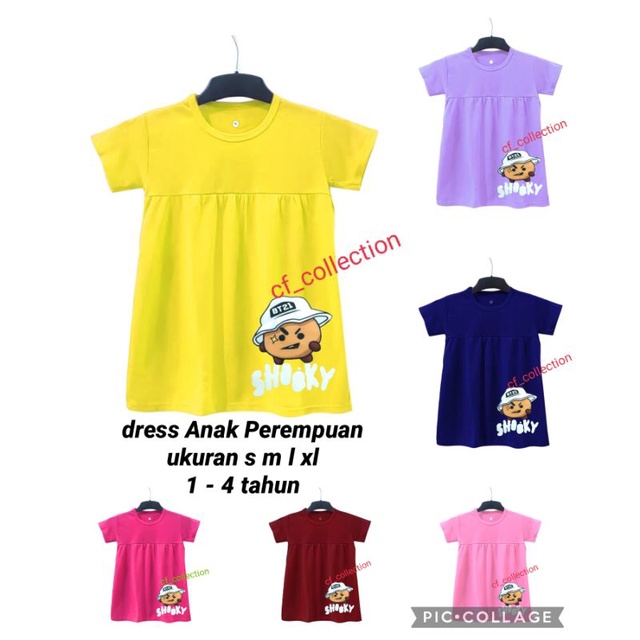 DRESS ANAK PEREMPUAN BARBIE USIA 1-11 TAHUN