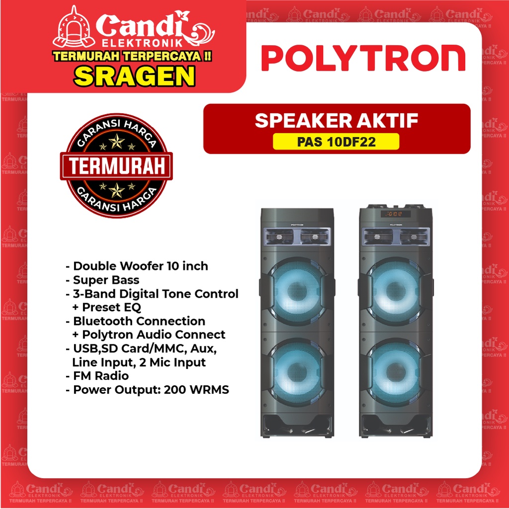 Jual Polytron Speaker Aktif Pas 10df22 Shopee Indonesia