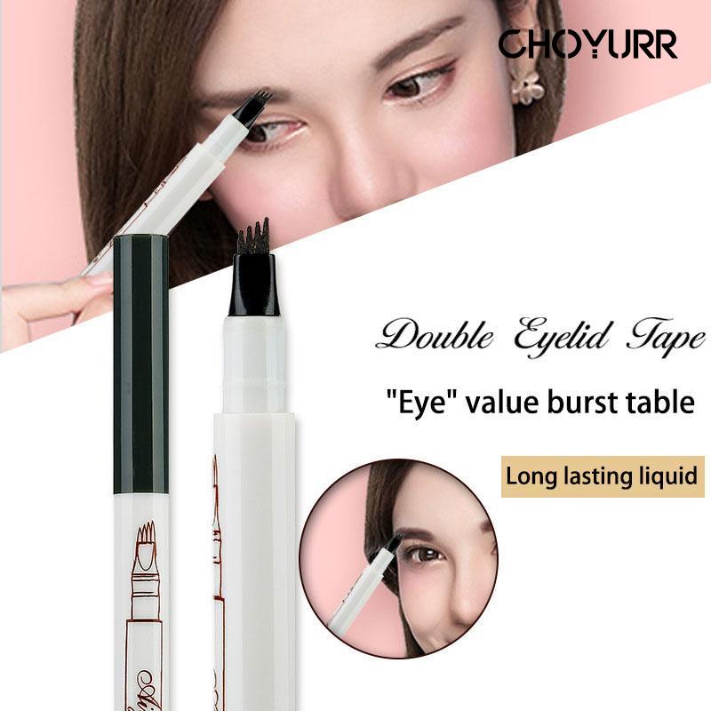 【COD】Eyebrow Pensil Alis Waterproof 4 Fork Tip Original Eyebrow Korea Pensil Alis Eyebrow Kosmetik Mata Pensil Alis Tahan Air Tahan Lama-CH