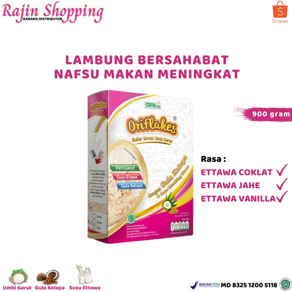 

[BAYAR DITEMPAT] Oriflakes gastro 900 Gram Sereal Umbi Garut Asam Lambung susu oriflakes gaztro etawa