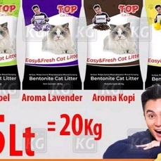 TOP CAT LITTER 25L / Pasir  Kucing Wangi Top Cat 25L