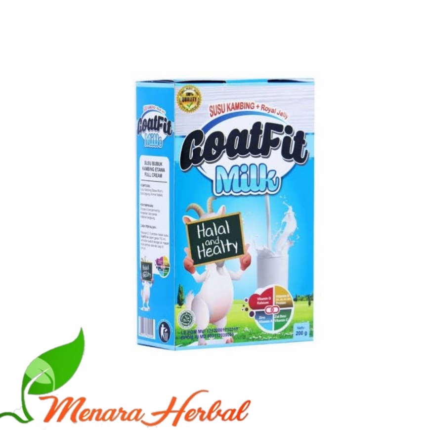 

Goatfit Milk Original susu Kambing Etawa plus Royal jelly | Goat Fit Original Per Box Kemasan 200 gr