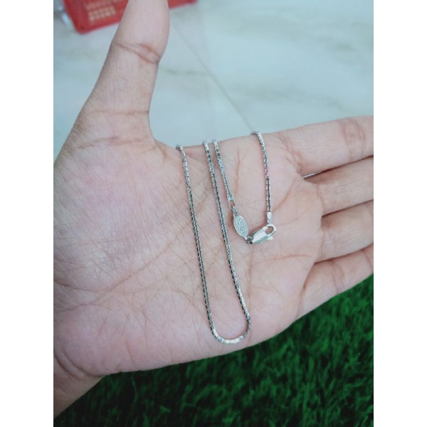 KALUNG PERAK ASLI 925 LAPIS EMAS/KALUNG ITALI SANTA/KALUNG ASLI SILVER/KALUNG FASHION WANITA