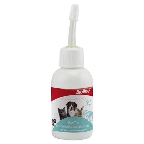 BIOLINE Ear Drop Care 50ml / Cairan Pembersih Telinga Anjing Kucing