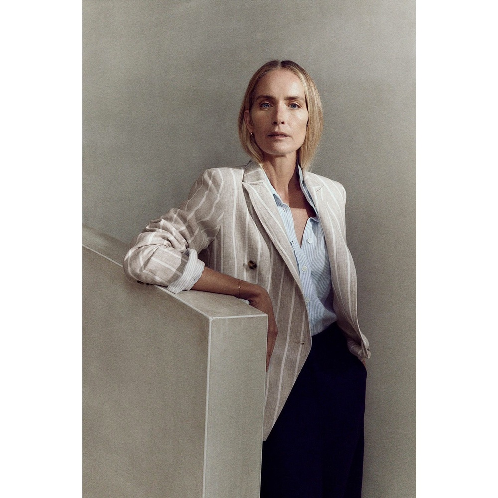 linen blouse/padukan dengan dalaman ya kaka