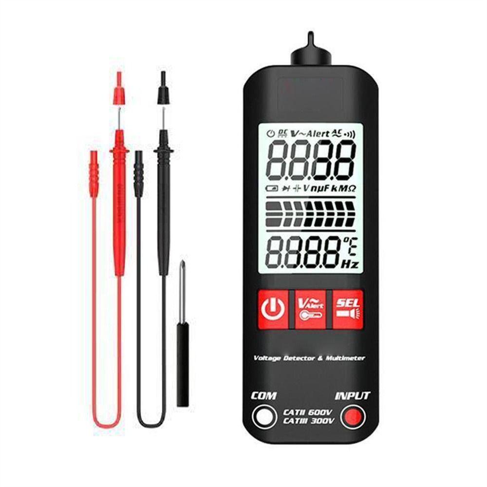 Lanfy Intelligent Multimeter A1 Model Sepenuhnya Otomatis Anti Bakar Backlight Digital LCD Live Wire Tester Meteran Listrik