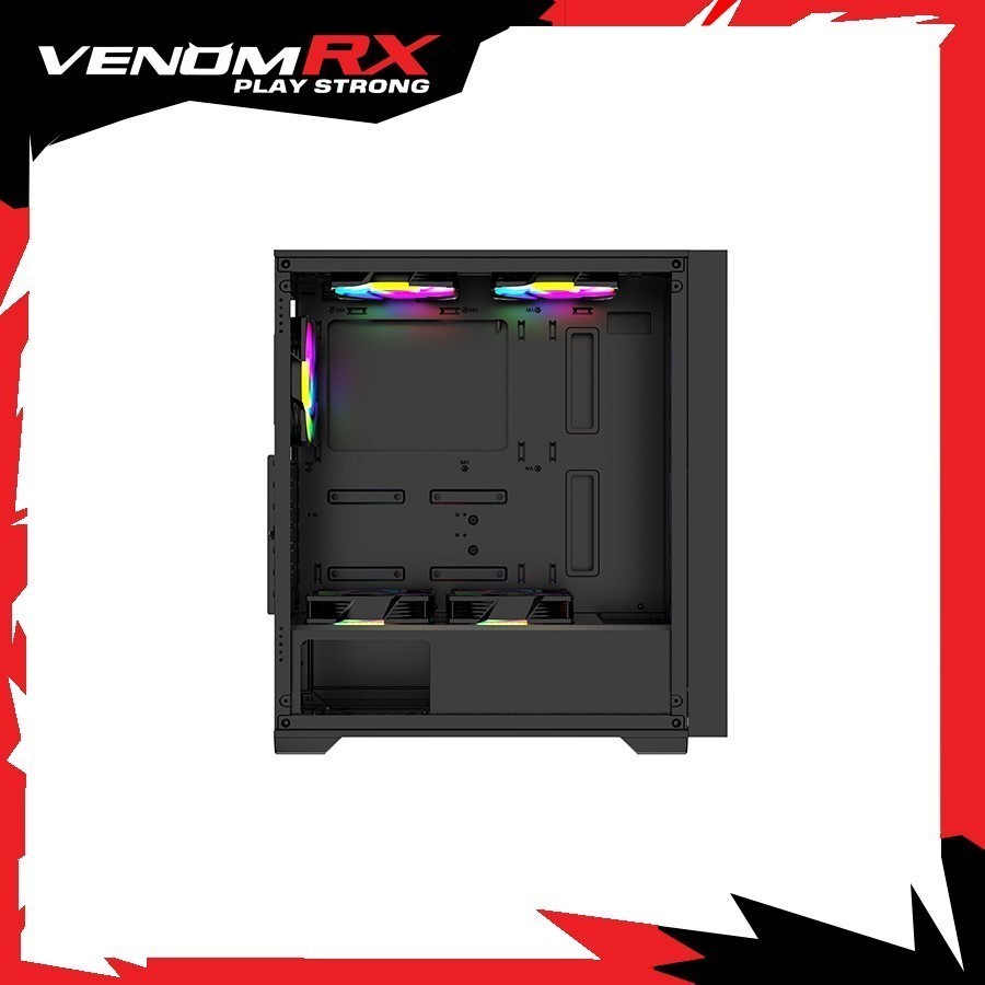 VENOMRX AEGON INCLUDE 4 FAN ARGB - mATX, ATX GAMING CASE