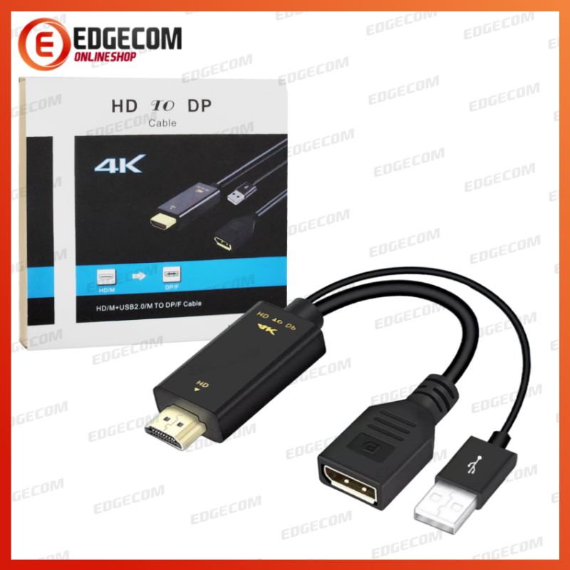 Konverter HDMI Male to Display Port Female / HD TO DP 4K