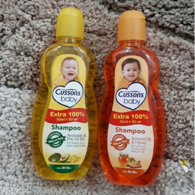 Cussons Baby Shampo Extra 100% 200ml /100 ml Candle Nut &amp; Celery | Almond Oil &amp; Honey SHAMPOO BAYI