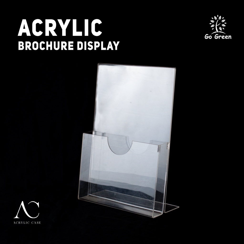 

Rak Tempat Display Brosur Akrilik Custom A4 / A5