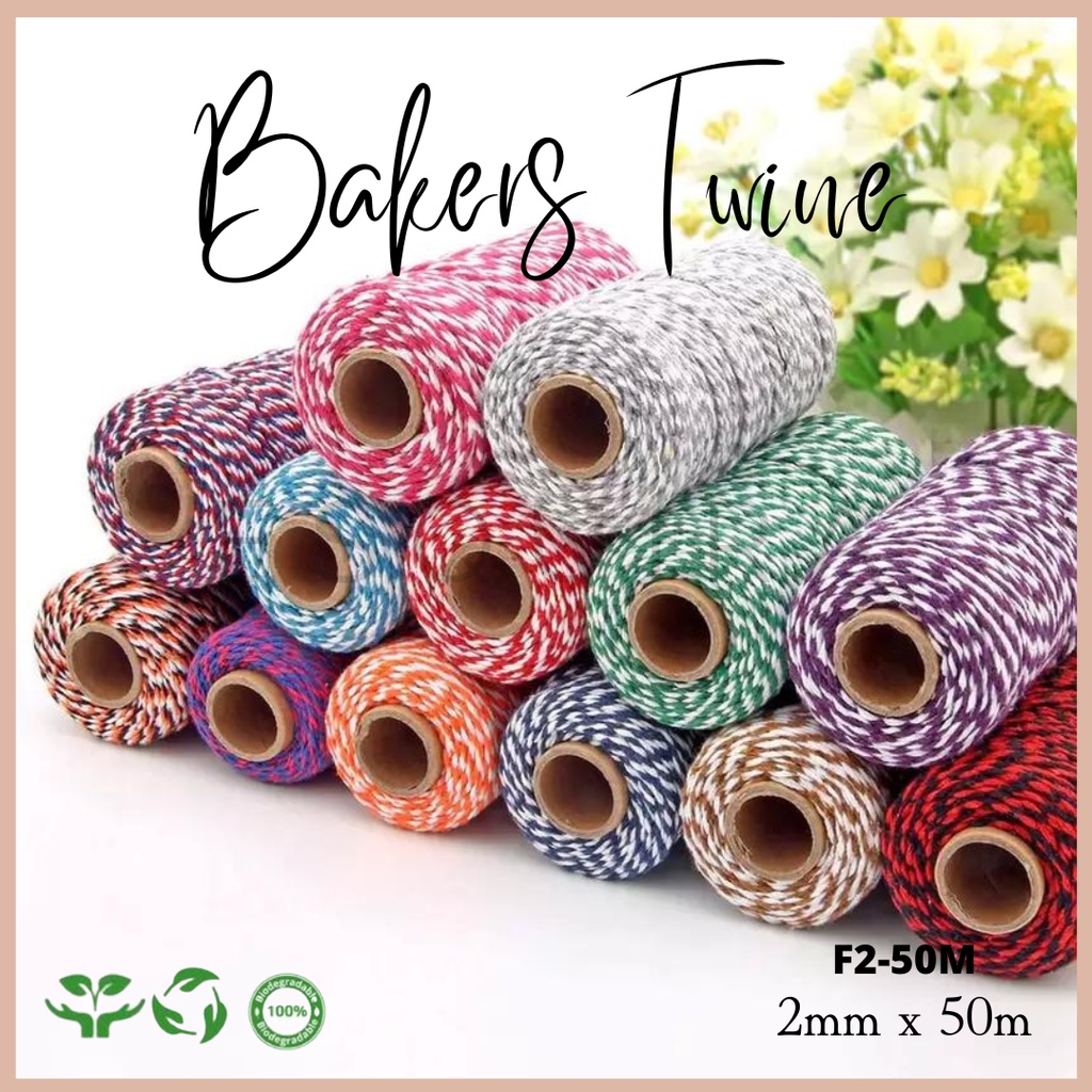 Cotton String / Benang String / Bakers Twine / Tali Hangtag F2-50M