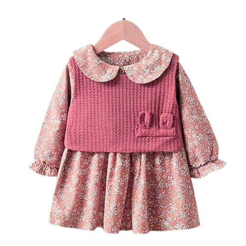 Dress Anak Perempuan Gea | Pakaian Bahan Katun Umur 1-6 Tahun