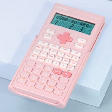 

KALKULATOR/CALCULATOR ILMIAH 12 DIGIT 240 FUNGSI,MERAH MUDA- WOOK #ORIGINAL