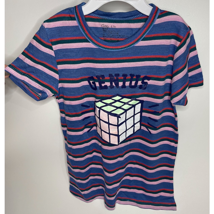 A5011-A5012 GAP girls / rubics stripe shirt / baju anak kecil bayi remaja girl bodysuit jumper pakaian perempuan laki laki cowo cewe cewek cowok kemeja overall lucu unik imut gemas gemes murah sisa ekspor export kaos kaus