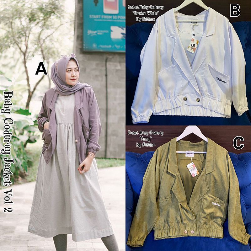 Jaket Baby Coduray dan inner katun by Sabhira