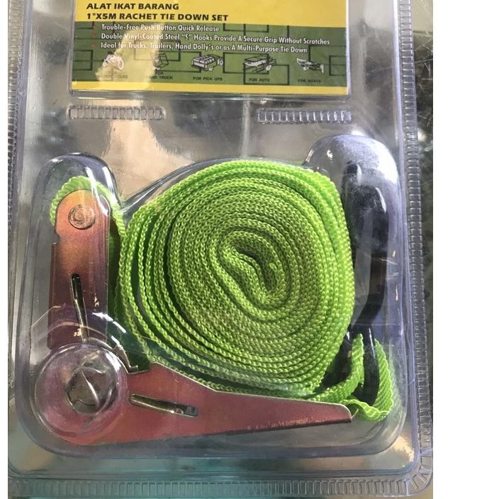 

↸ tali krek trek belt pengikat barang ratchet tie down 1inc ⇞
