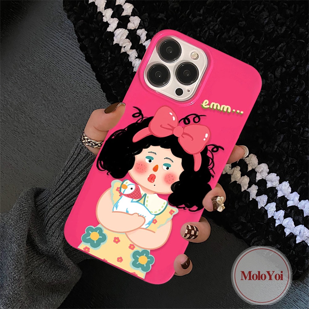 Case Cewek Lucu Kompatibel Untuk IPhone XR 11 13 12 14 Pro Max 7Plus 8Plus 7 8x XS Max SE 2020mawar Merah Imut Glossy Halus Lembut TPU Full Body Pelindung Penutup Belakang