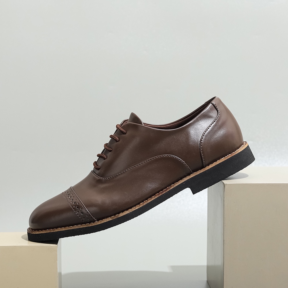 OXFORD BROWN |ManNeedMe x Lvnatica| Sepatu Pantofel Pria Kantor ORI