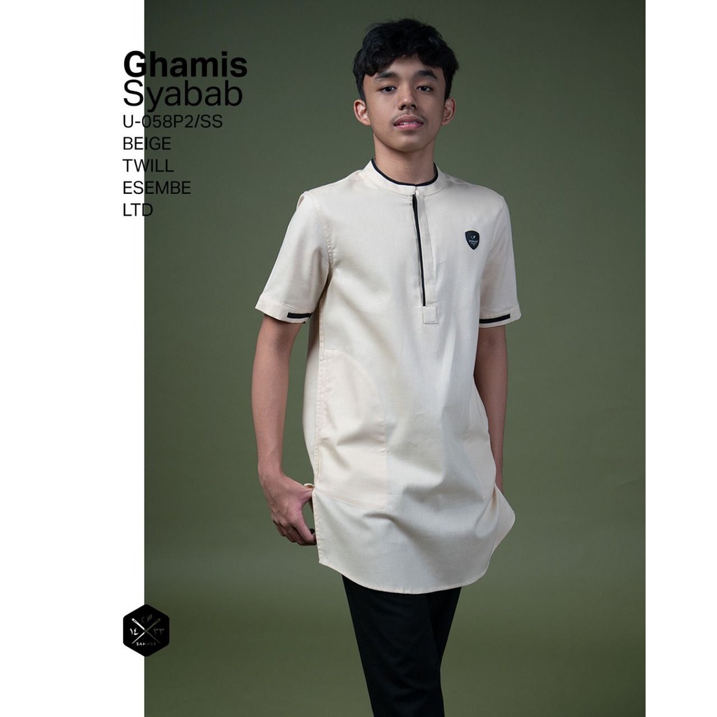 SAMASE GGHAMIS SYABAB  U058 Baju Koko Muslim Anak Remaja Laki laki Terbaru Samase Clothes Official o