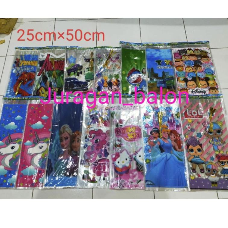 

↔ Plastik Snack Ultah Besar 25 x 50 (isi 10 pcs) ♡