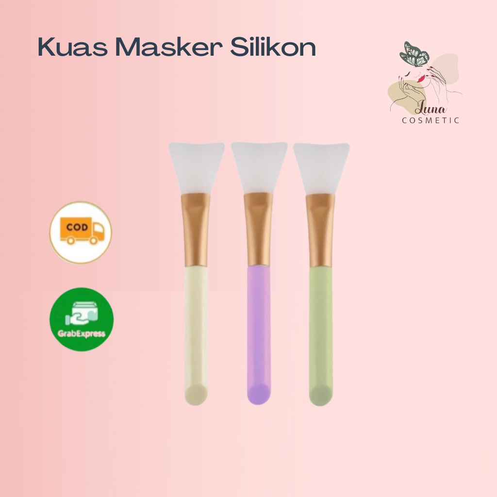 Kuas Masker Silikon / Silicone Facial Make Up Brush Murah Premium Import