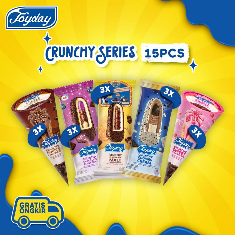 Joyday ice cream Crunchy Series / es krim Joy Day