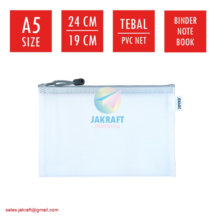 

Holder Zipper Document Bag A5 Joyko Dcb-46 Buku Tulis Binder Note Notebook